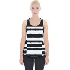 Bandes Abstrait Blanc/noir Piece Up Tank Top by kcreatif