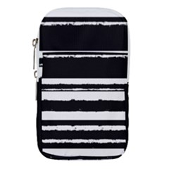 Bandes Abstrait Blanc/noir Waist Pouch (small) by kcreatif