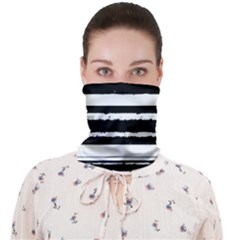 Bandes Abstrait Blanc/noir Face Covering Bandana (adult) by kcreatif