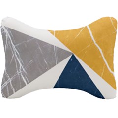 Pattern Abstrait Effet Bleu/jaune Seat Head Rest Cushion by kcreatif