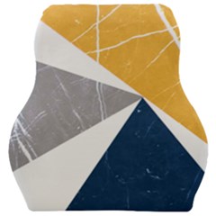 Pattern Abstrait Effet Bleu/jaune Car Seat Velour Cushion  by kcreatif