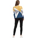 Pattern abstrait effet bleu/jaune Women s Long Sleeve Rash Guard View2