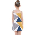 Pattern abstrait effet bleu/jaune Kids  Summer Sun Dress View2