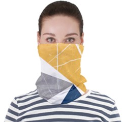 Pattern Abstrait Effet Bleu/jaune Face Seamless Bandana (adult)