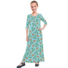 1ca64105-e9a5-48b8-8afe-fd889f7f199f Kids  Quarter Sleeve Maxi Dress by SychEva