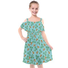 1ca64105-e9a5-48b8-8afe-fd889f7f199f Kids  Cut Out Shoulders Chiffon Dress by SychEva