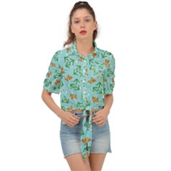 1ca64105-e9a5-48b8-8afe-fd889f7f199f Tie Front Shirt  by SychEva