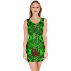 Forest Of Colors And Calm Flowers On Vines Bodycon Dress by pepitasart