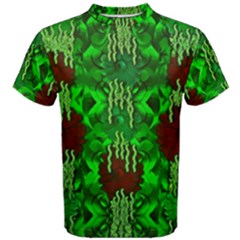 Forest Of Colors And Calm Flowers On Vines Men s Cotton Tee by pepitasart