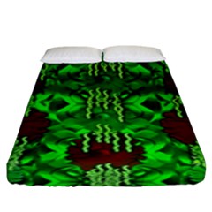 Forest Of Colors And Calm Flowers On Vines Fitted Sheet (king Size) by pepitasart