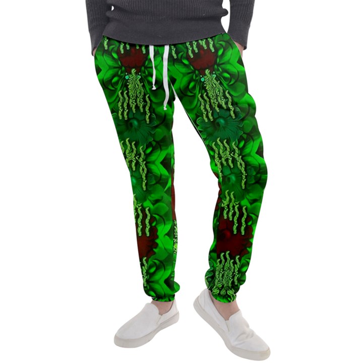 Forest Of Colors And Calm Flowers On Vines Men s Jogger Sweatpants