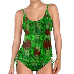 Forest Of Colors And Calm Flowers On Vines Tankini Set by pepitasart