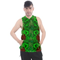 Forest Of Colors And Calm Flowers On Vines Men s Sleeveless Hoodie by pepitasart