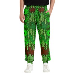 Forest Of Colors And Calm Flowers On Vines Men s Elastic Waist Pants