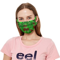 Forest Of Colors And Calm Flowers On Vines Crease Cloth Face Mask (adult)