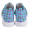 Tartan Mauve Purple Cyan Women s Lightweight High Top Sneakers View4