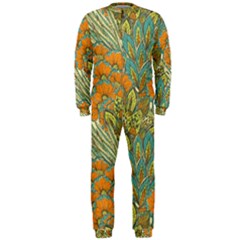 Orange Flowers Onepiece Jumpsuit (men)  by goljakoff