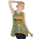 Orange flowers Side Drop Tank Tunic View1