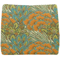 Orange Flowers Seat Cushion by goljakoff