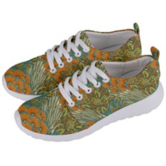 Orange Flowers Men s Lightweight Sports Shoes by goljakoff