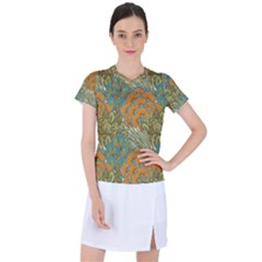 Orange Flowers Women s Sports Top by goljakoff