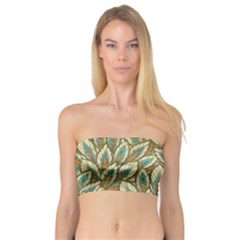 Green Leaves Bandeau Top by goljakoff