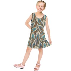 Green Leaves Kids  Tunic Dress by goljakoff