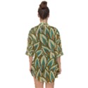 Green leaves Open Front Chiffon Kimono View2