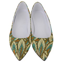 Green Leaves Women s Low Heels by goljakoff