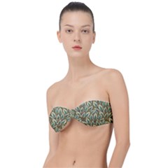 Green Leaves Classic Bandeau Bikini Top  by goljakoff