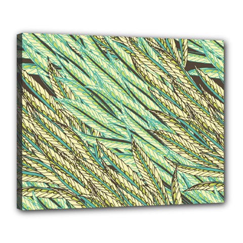 Green Leaves Canvas 20  X 16  (stretched) by goljakoff