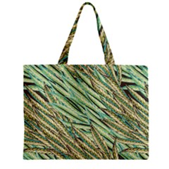 Green Leaves Zipper Mini Tote Bag by goljakoff