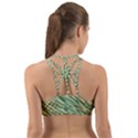 Green leaves Back Web Sports Bra View2