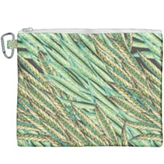 Green Leaves Canvas Cosmetic Bag (xxxl) by goljakoff