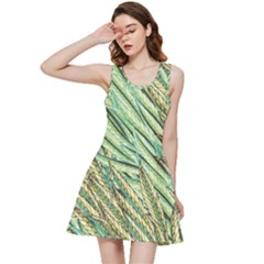 Green Leaves Inside Out Racerback Dress