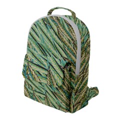 Green Leaves Flap Pocket Backpack (large) by goljakoff