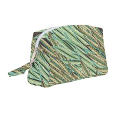 Green Leaves Wristlet Pouch Bag (medium) by goljakoff