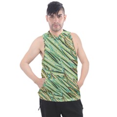 Green Leaves Men s Sleeveless Hoodie by goljakoff