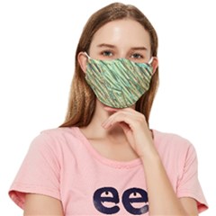 Green Leaves Fitted Cloth Face Mask (adult)