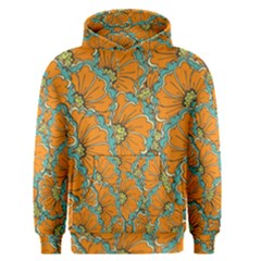 Orange Flowers Men s Core Hoodie by goljakoff