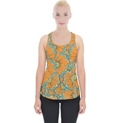 Orange Flowers Piece Up Tank Top by goljakoff