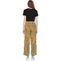 Orange flowers Women s Pants  View2