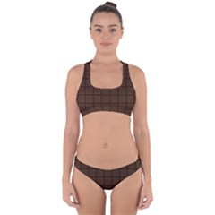 Chocolate Cross Back Hipster Bikini Set by goljakoff