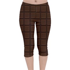 Chocolate Velvet Capri Leggings  by goljakoff