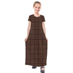 Chocolate Kids  Short Sleeve Maxi Dress by goljakoff