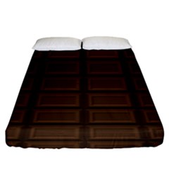 Milk Chocolate Fitted Sheet (king Size) by goljakoff