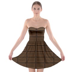 Milk Chocolate Strapless Bra Top Dress by goljakoff