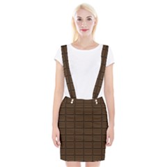 Milk Chocolate Braces Suspender Skirt by goljakoff