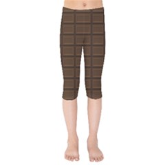 Milk Chocolate Kids  Capri Leggings  by goljakoff