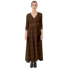 Milk Chocolate Button Up Boho Maxi Dress by goljakoff